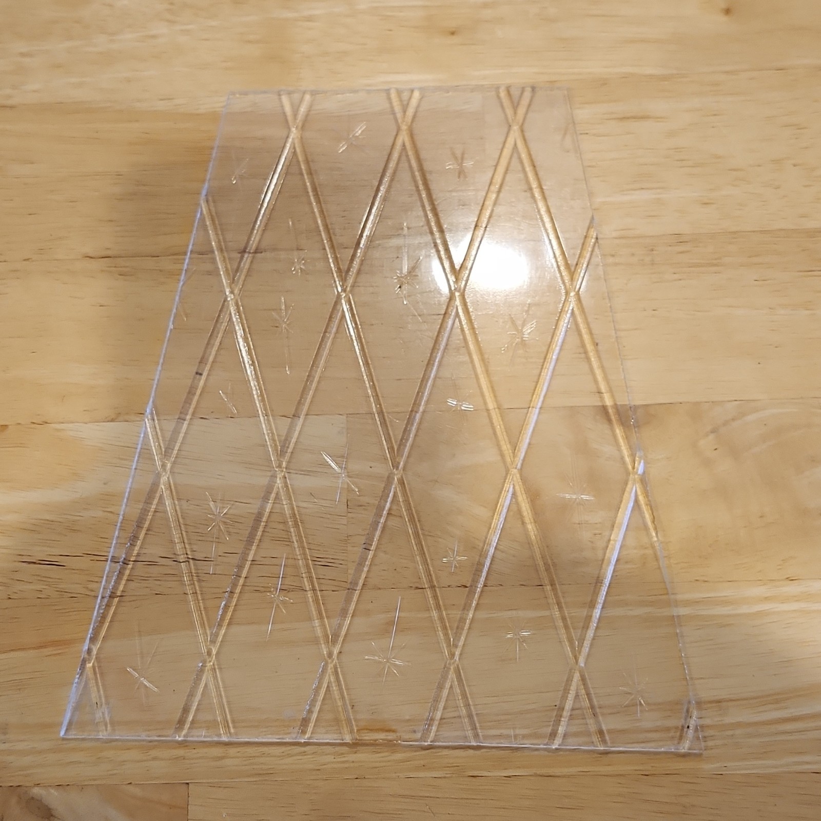 Clear Plastic with Diamond and Star Pattern, Various Sizes outdoor light panels