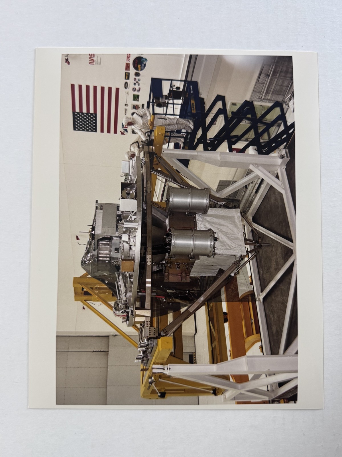 NASA STS-60 Wake Shield Facility Vertical Rotation Press Photo
