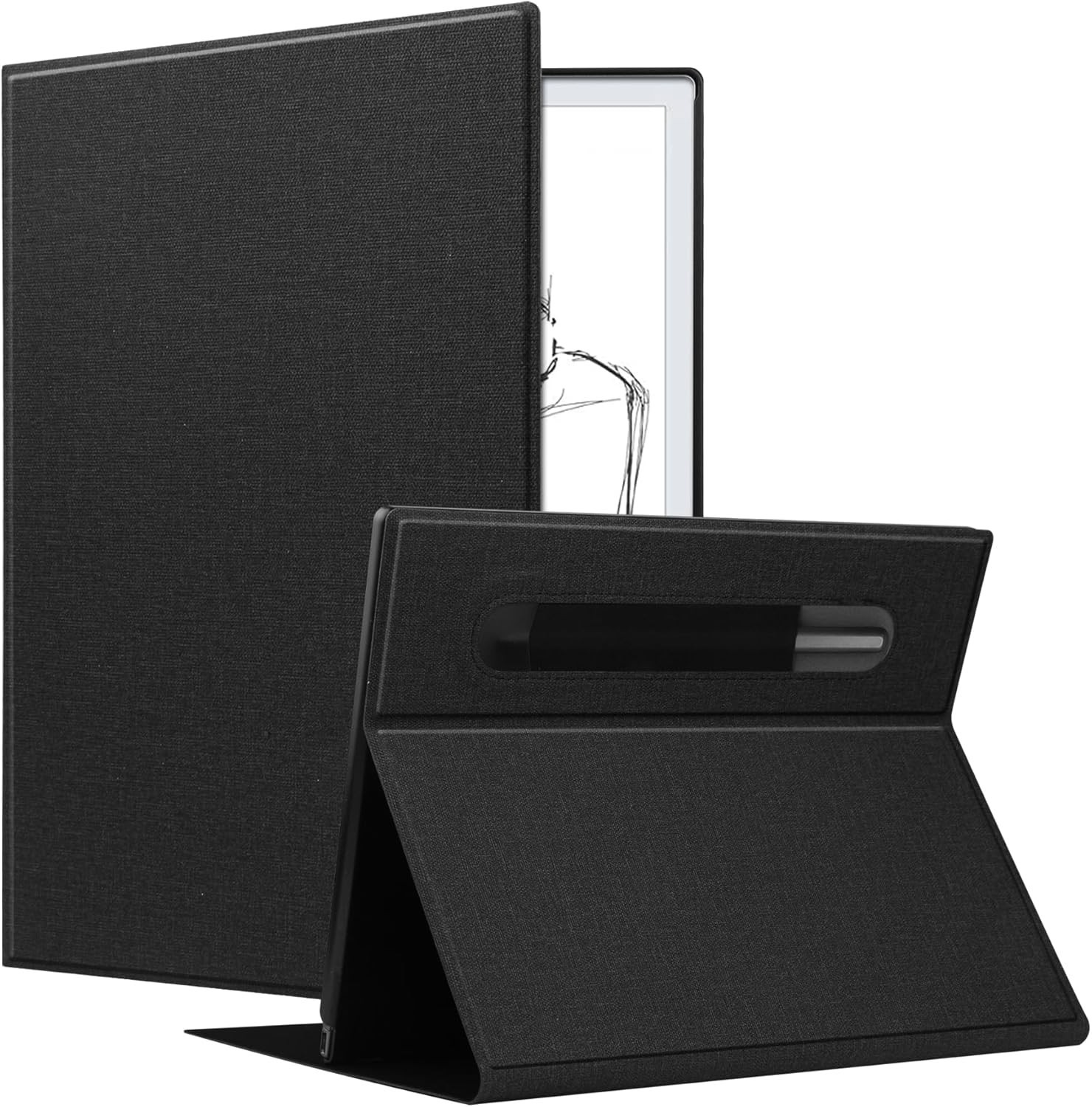 Lightweight Hard Shell Protective Cover for Remarkable 2 Tablet 10.3" - Black
