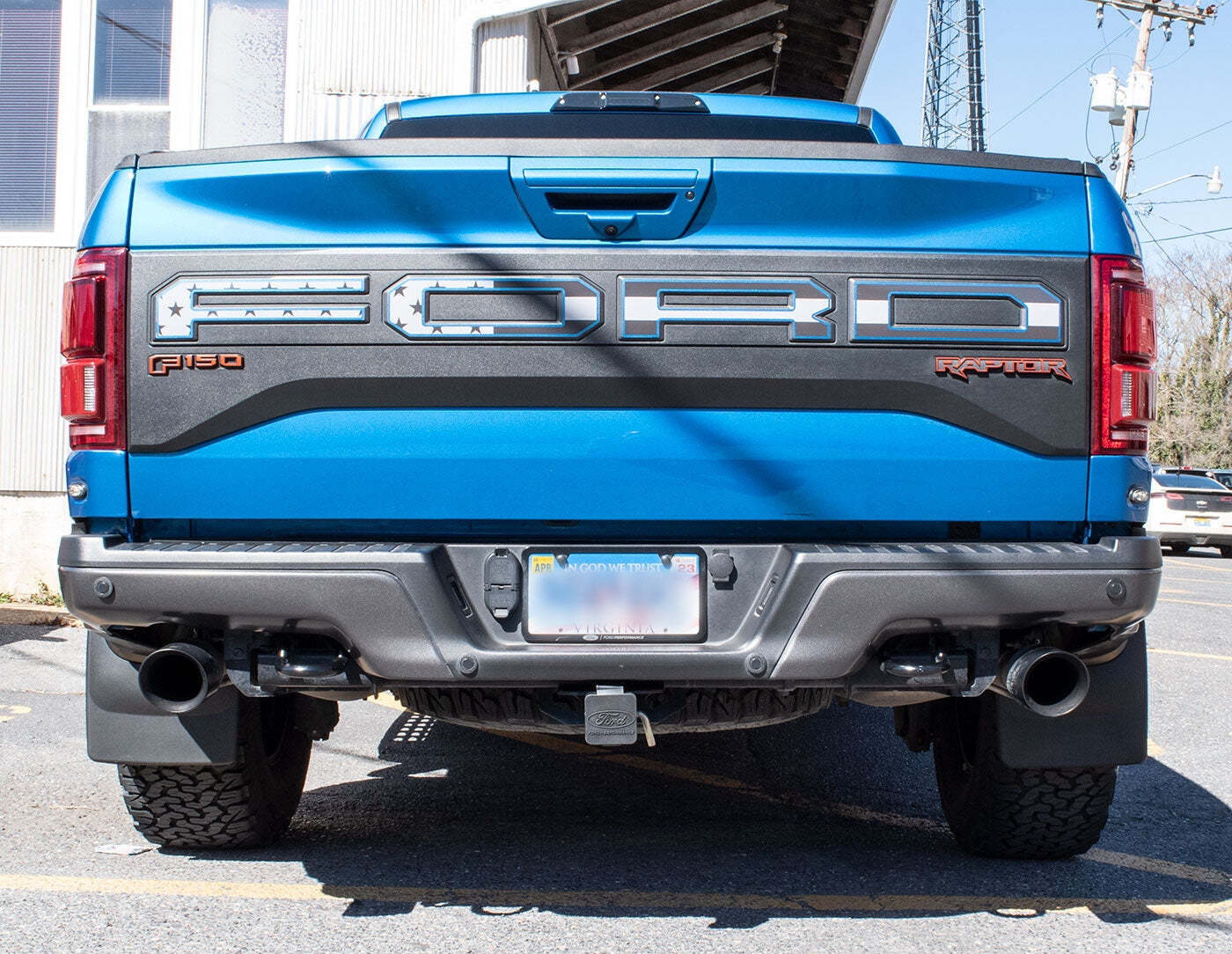 F150 Bronco Raptor Ford Performance Rubber 2" Trailer Hitch Receiver Plug Cover