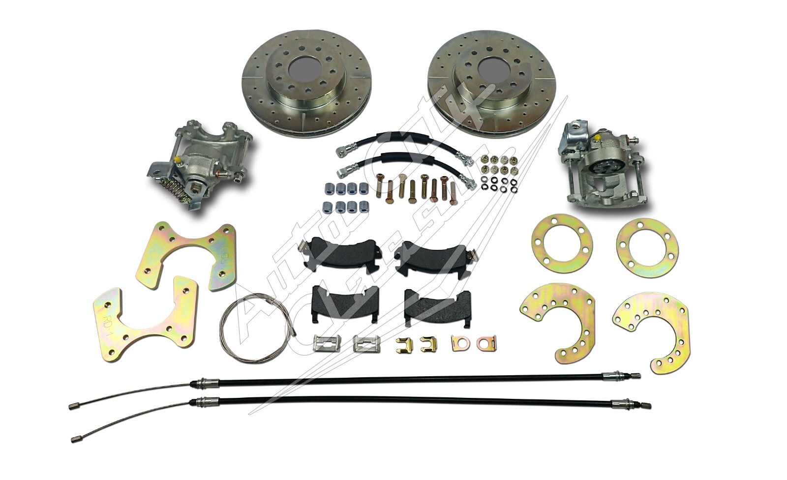 Chrysler Mopar  8-3/4 Dana 60 rear disc brake conversion drilled rotors