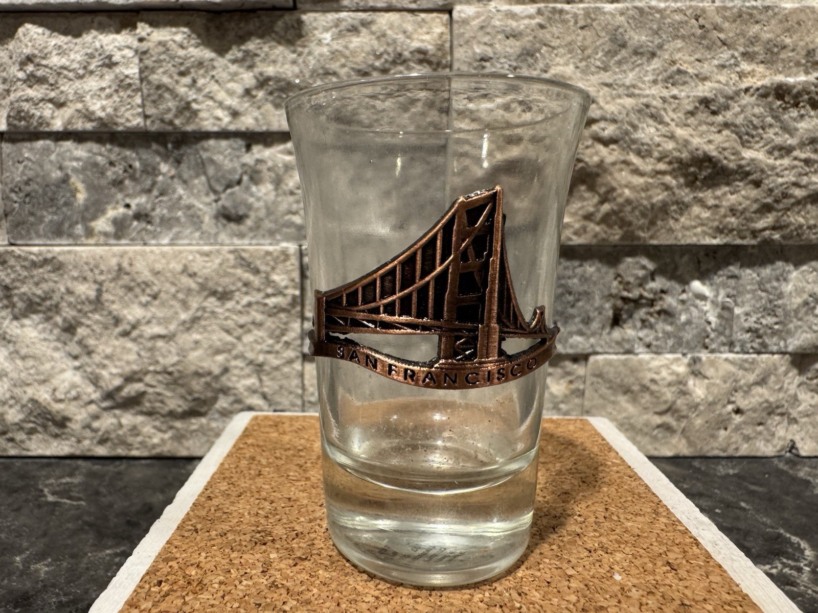 Set of 2 San Francisco Shot Glasses – Golden Gate Bridge & Cable Car Design