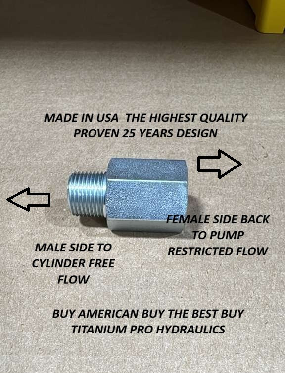 AUTO BODY FRAME MACHINE LOWERING VALVE SMOOTH SLOW LOWER USA MADE PROVEN DESIGN