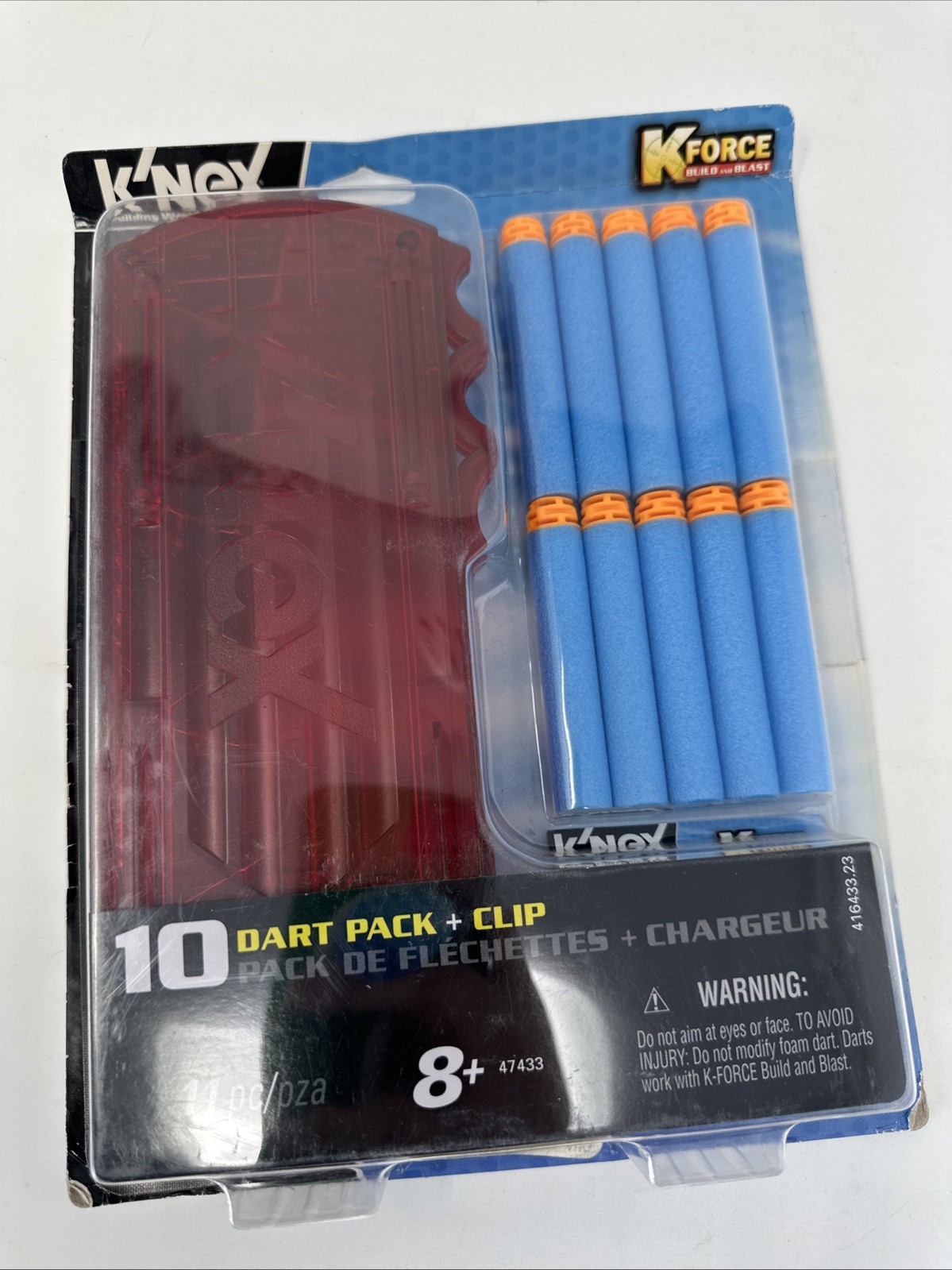 NEW KNEX K-Force 10 Dart Pack + Clip for Flash Fire Motorized Blaster K'NEX