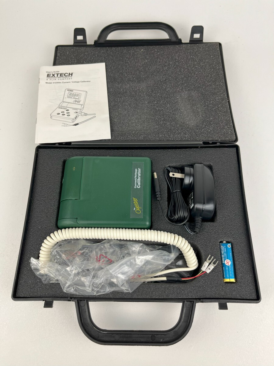 OYSTER 412355a Current & Voltage Calibrator Meter & Test Lead Probe & Case