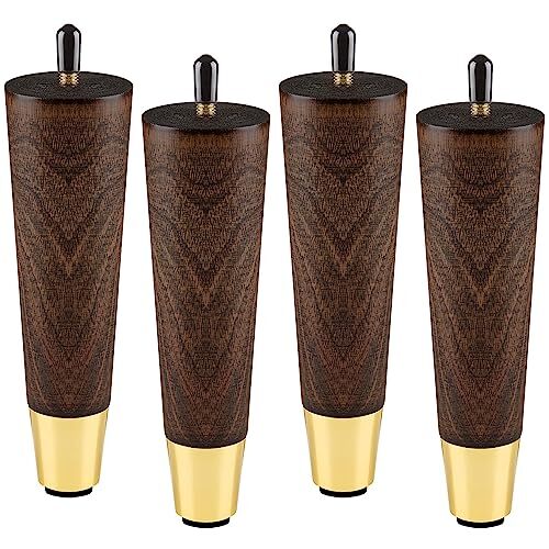 Wood Furniture Legs 8 inch - Sofa Legs Set of 4 Replacement Couch Legs -