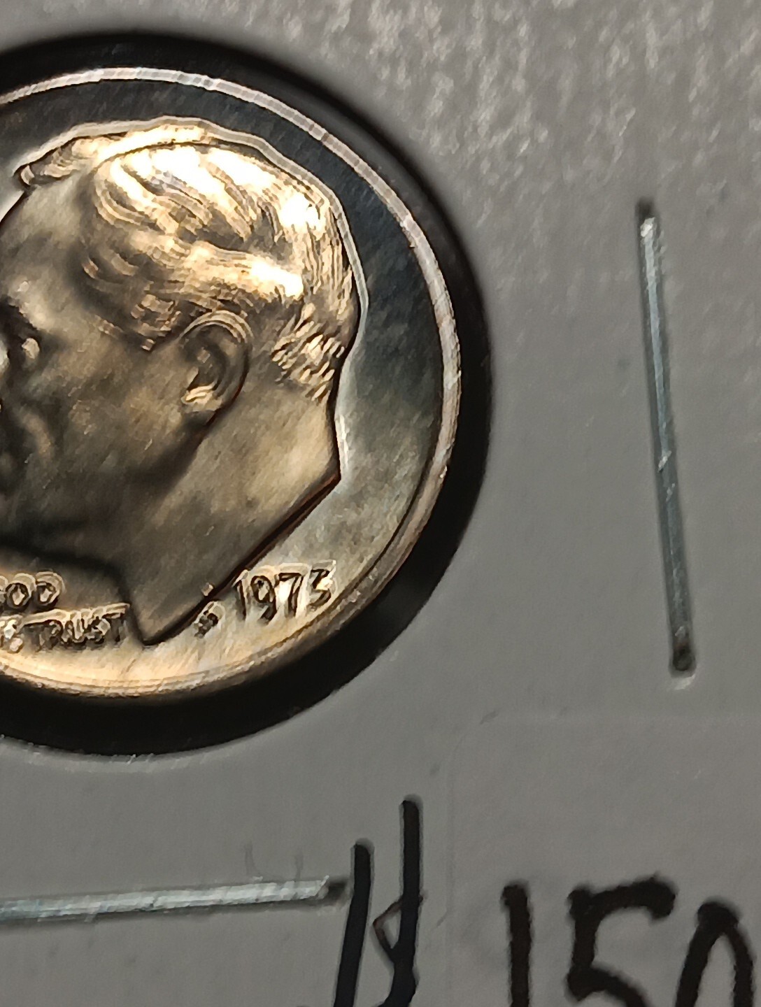 👉1973 Roosevelt Dime - MS CHOICE FULL BANDS A/83