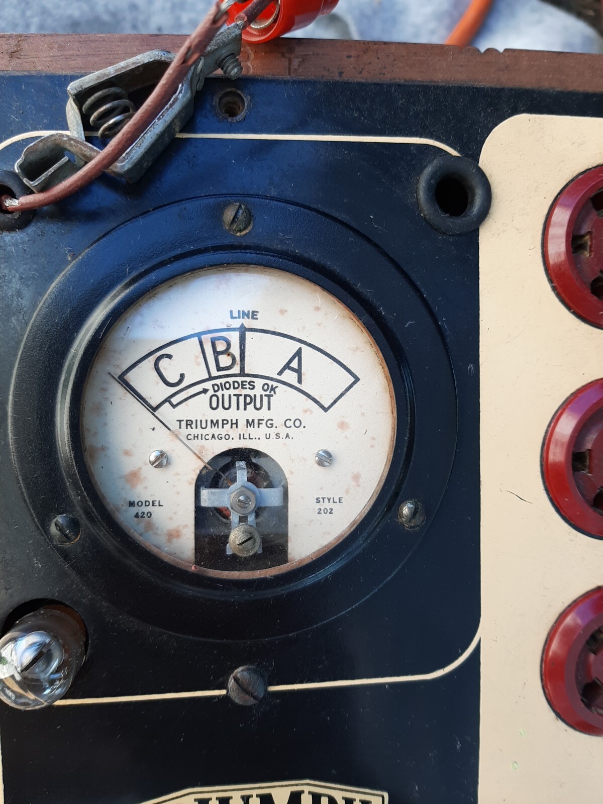 Vintage Tube Tester Triumph Rare Not Tested