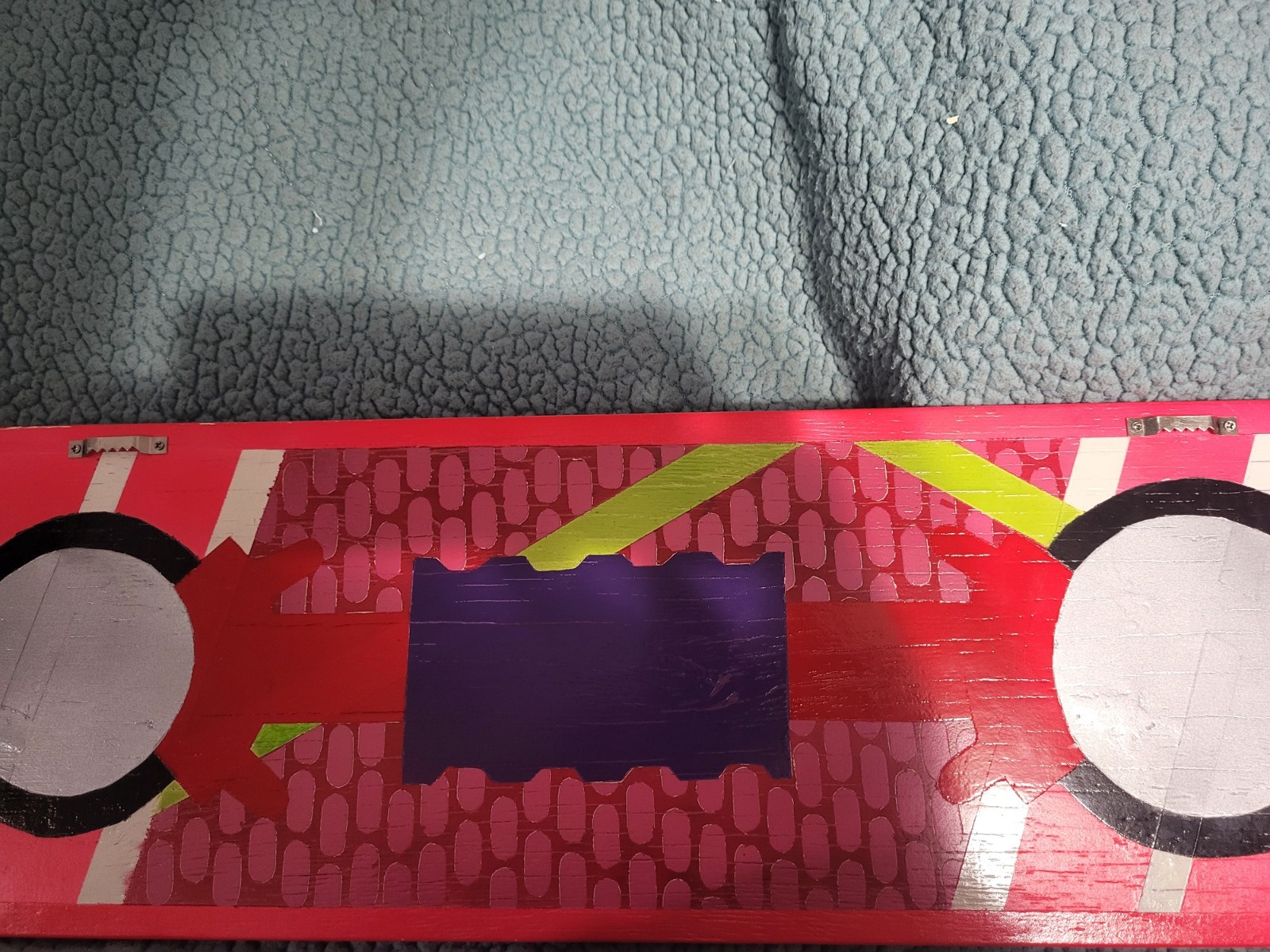 Custom Painted Back To The Future Hover Board Skateboard Wall Decoration