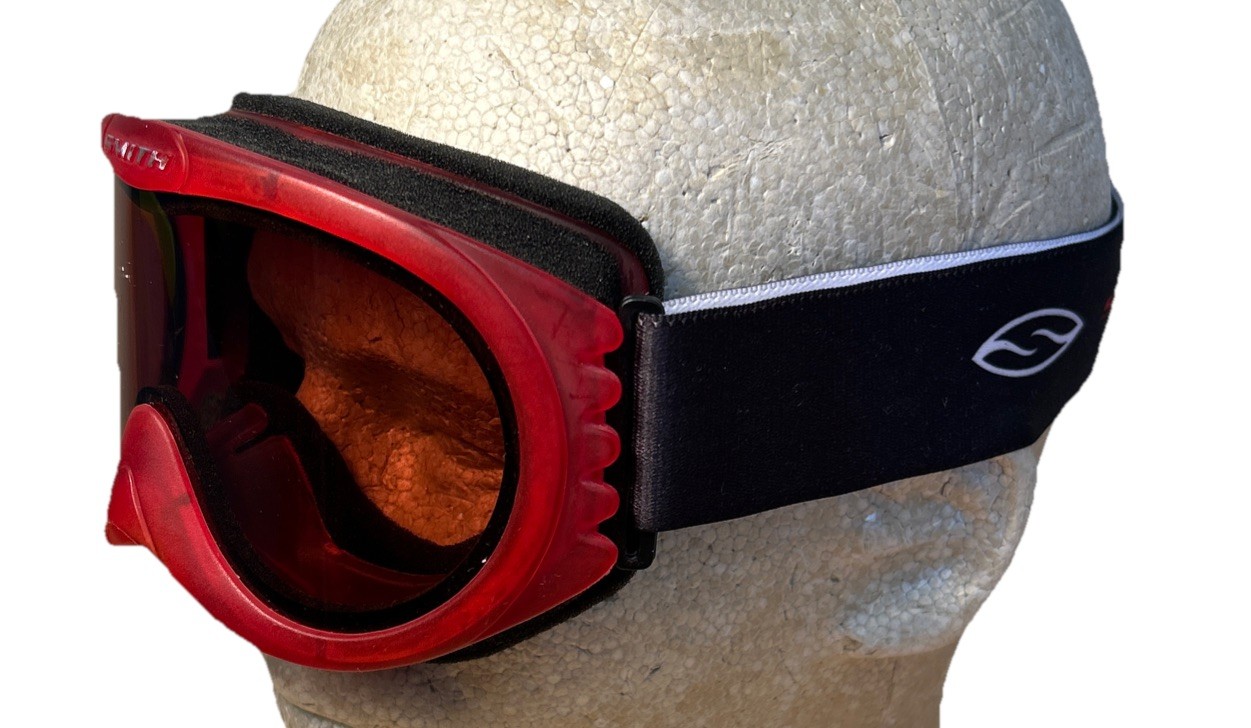 NEW Smith Optics Kids Youth Ski Snowboard Goggles Red Amber Lenses Adjustable