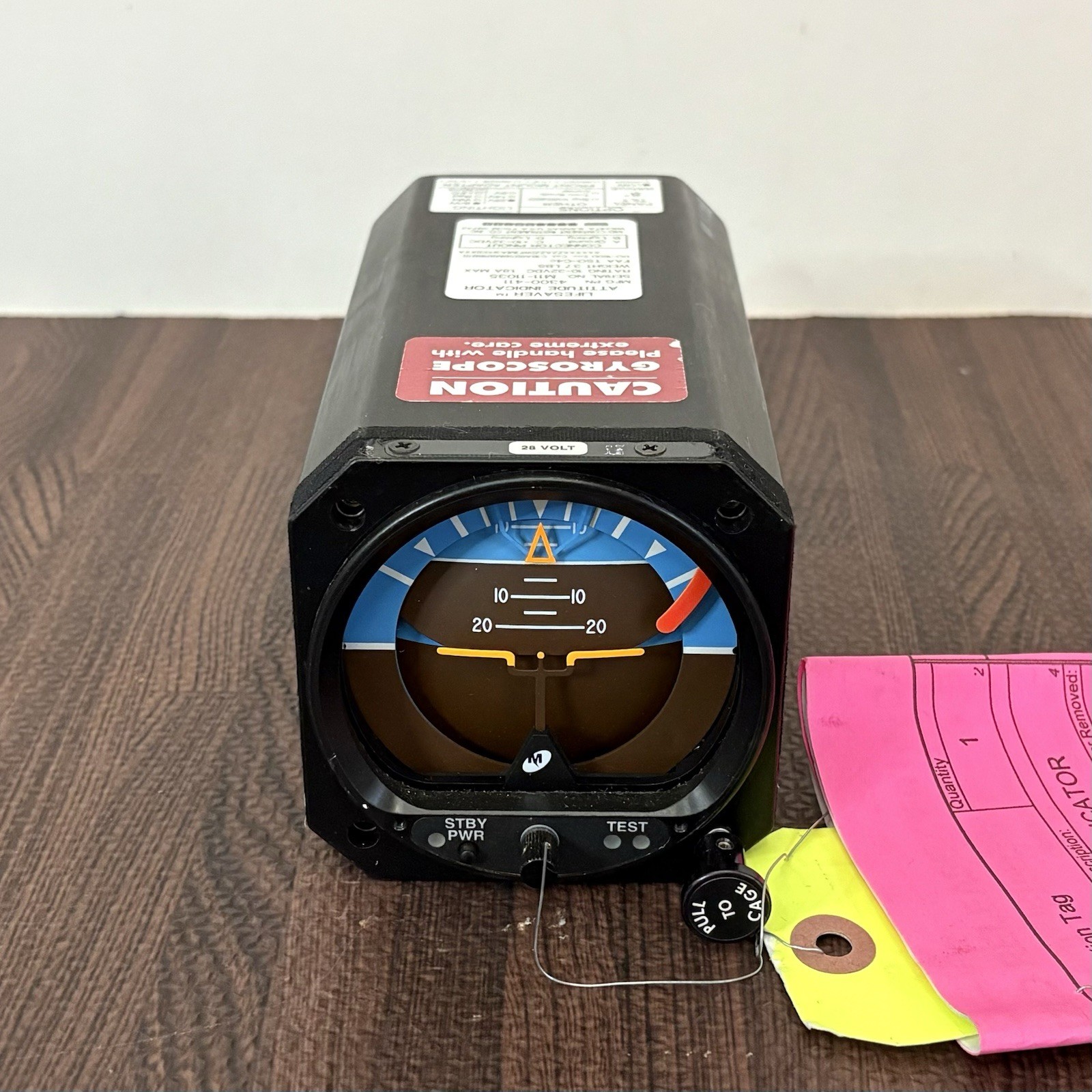 Mid-Continent Instrument Lifesaver Gyro P/N 4300-411 With FAA 8130-3 Form