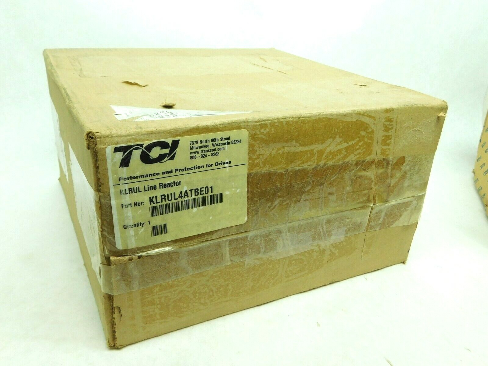 NEW! TCI-Transcoil KLRUL4ATBE01 KLR REACTORS 480 Volts 2HP 4A 3% Imped NEMA1 VN