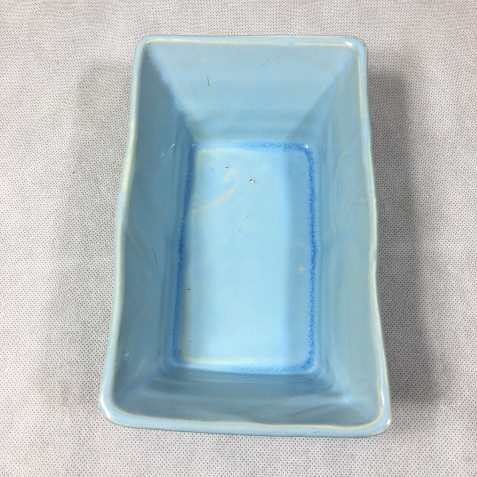 Ceramic Blue Rectangle Planter 8.25"