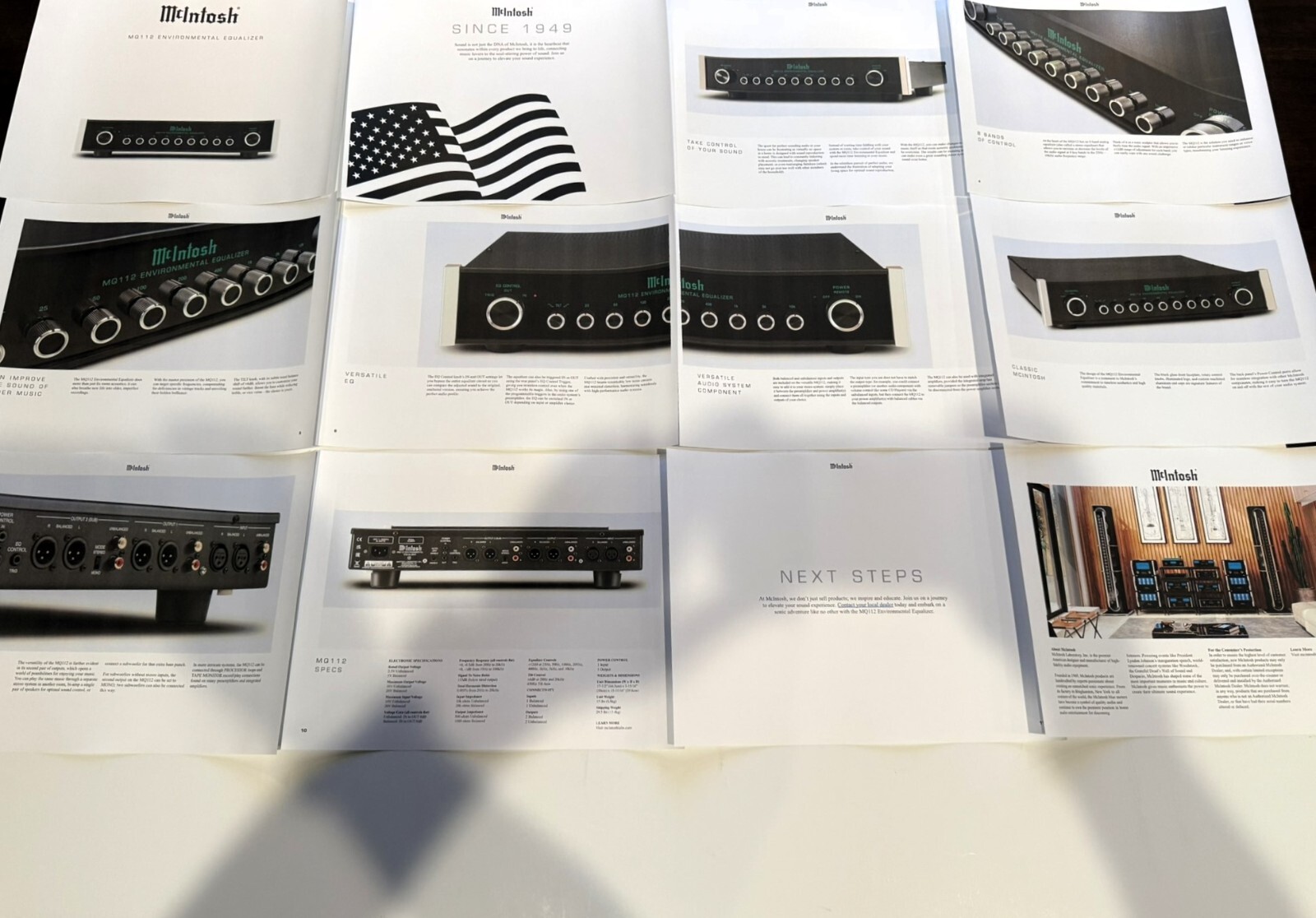 McIntosh MQ 112 Equalizer Brochure, 12 pg, Specs, Articles, Info, 2024