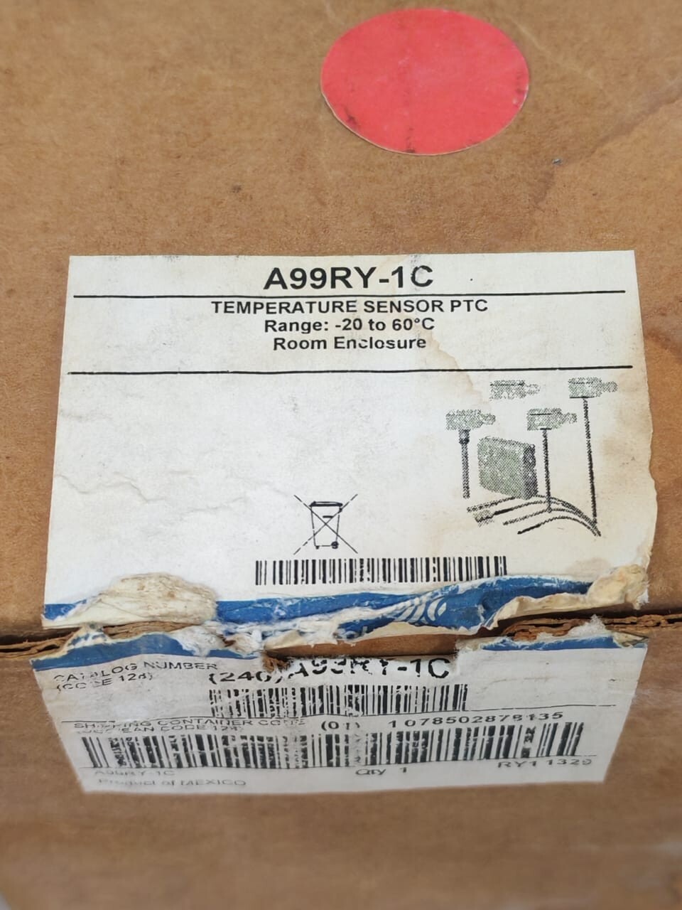 Johnson Controls A99RY-1C Temperature Sensor