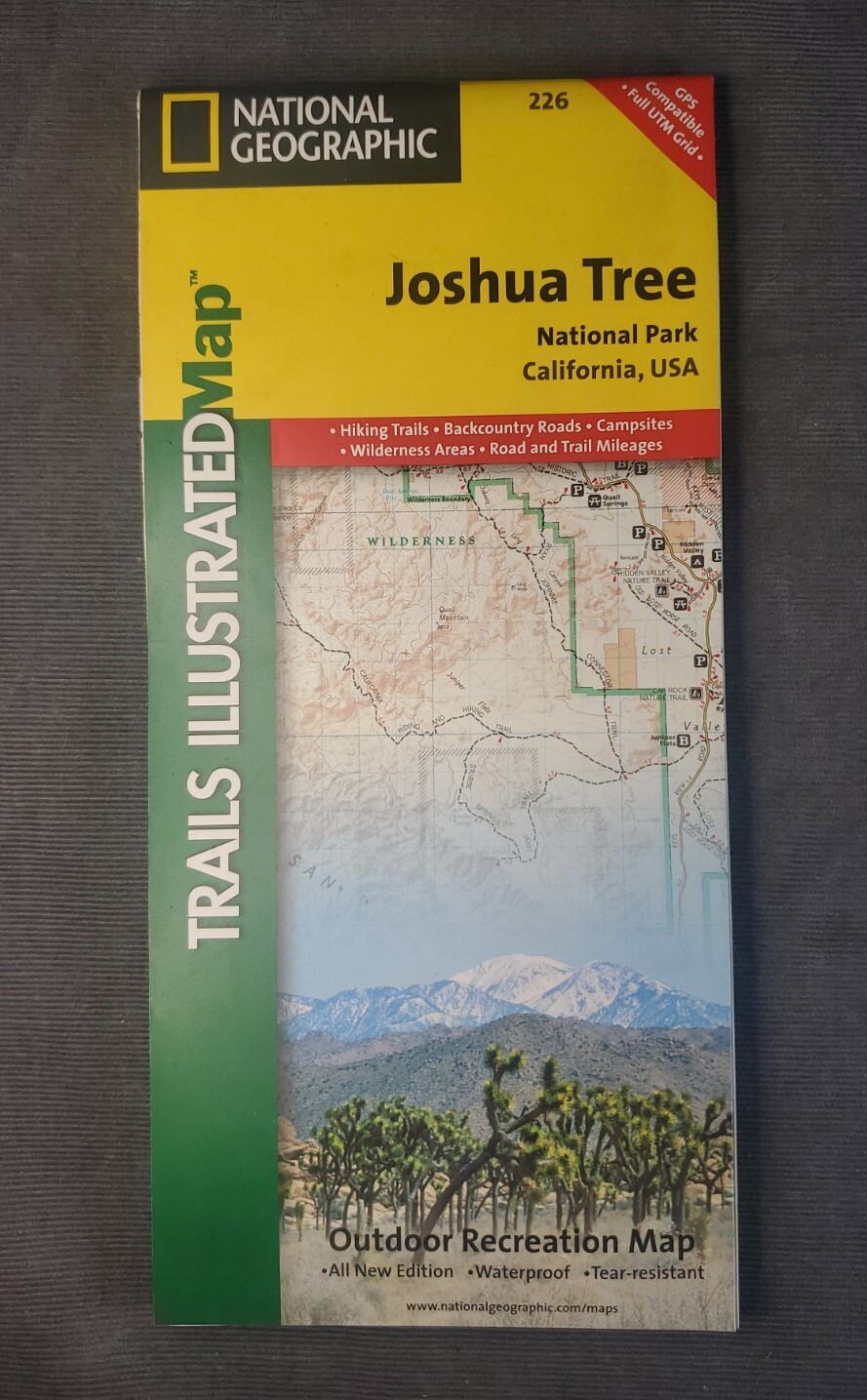 Joshua Tree, National Geographic Trails Illustrated Map, Waterproof, Tear-Resist