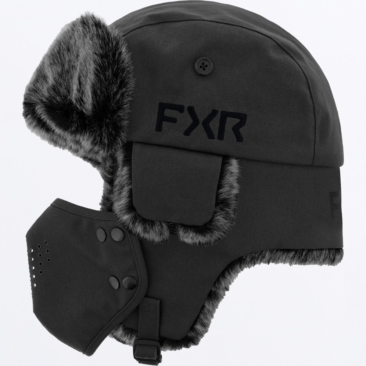 FXR Racing Youth Asphalt/Black Trapper Hat 251614-0810-01