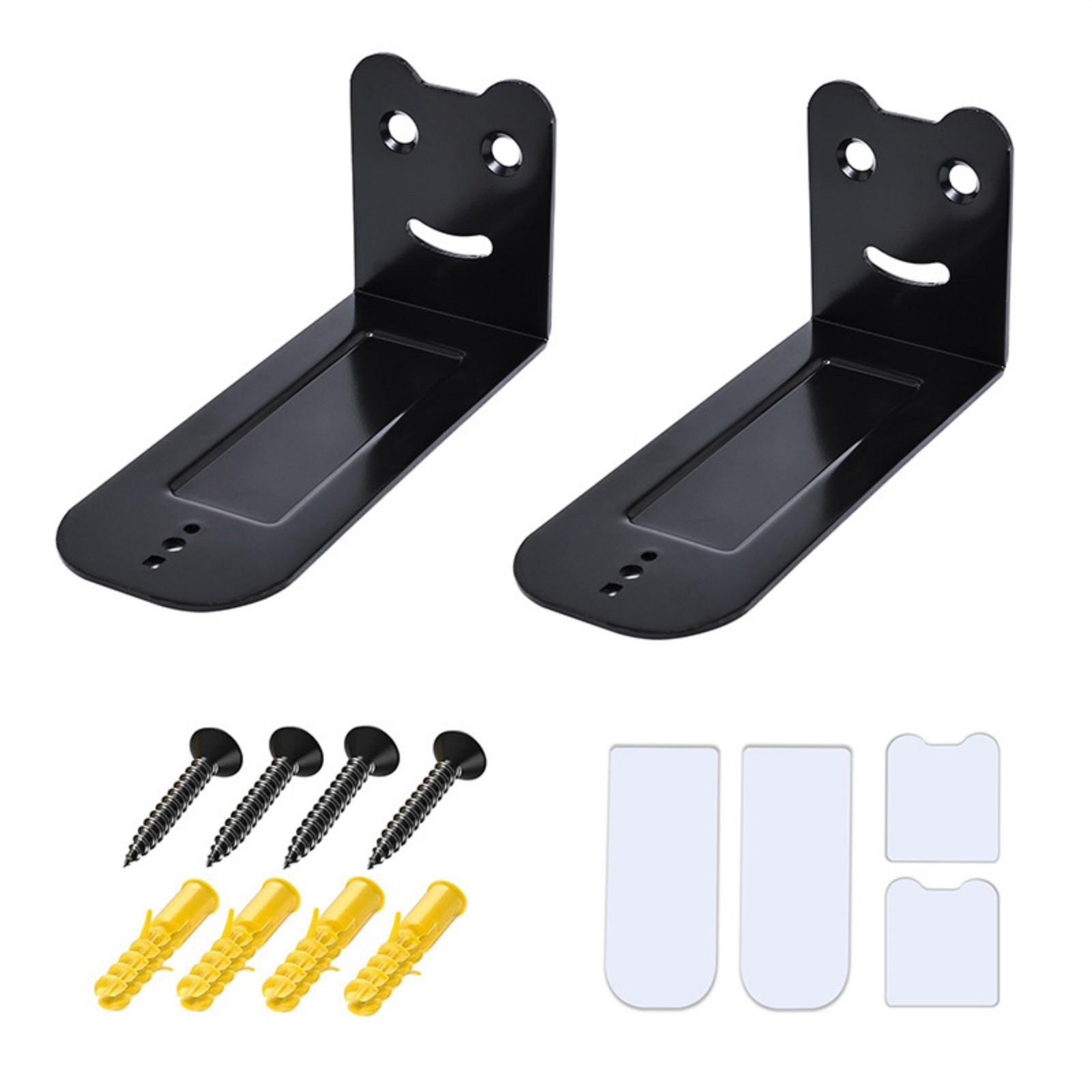 Universal Sound Bar Wall Mount Bracket Kit Includes Long Screws and Anchors