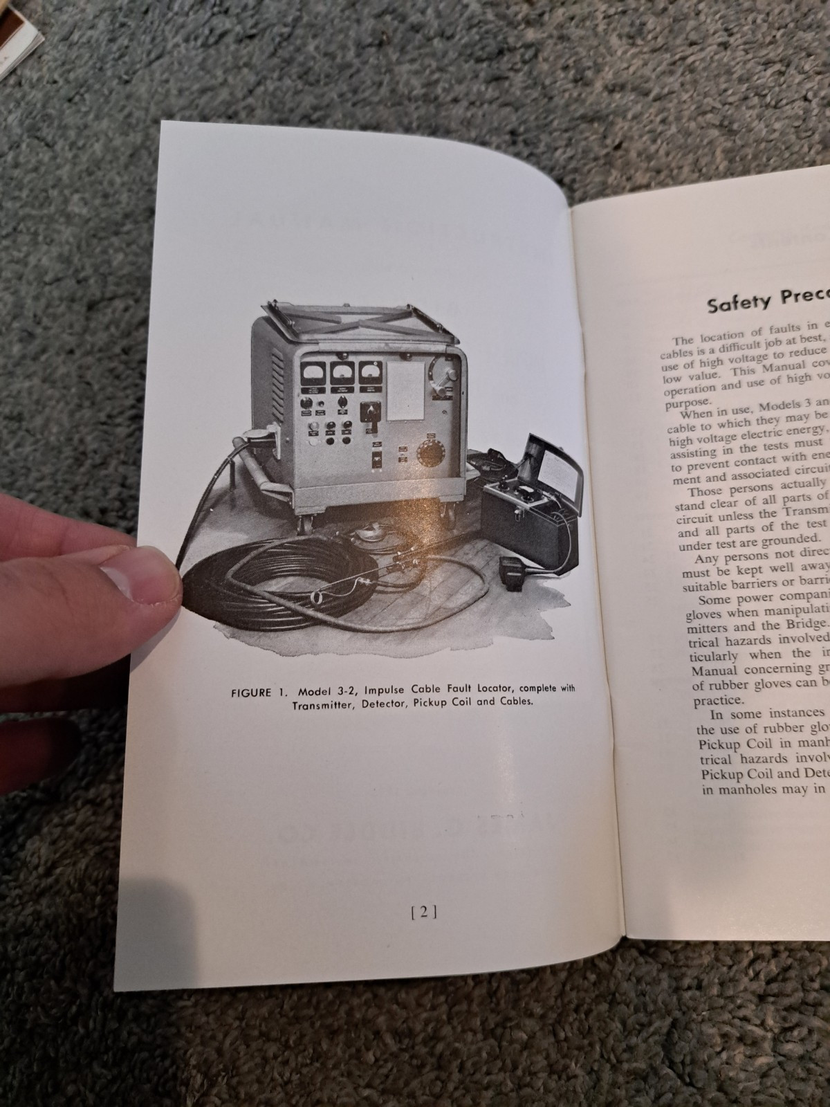 Instruction Manual for Biddle Impulse Cable Fault Locator D-C Proof Testers 1953