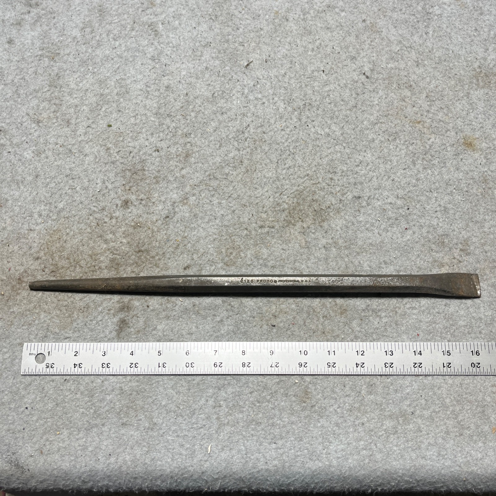 Proto 2120 16" Heavy Duty Aligning Pry Bar Straight Chisel Tapered Point