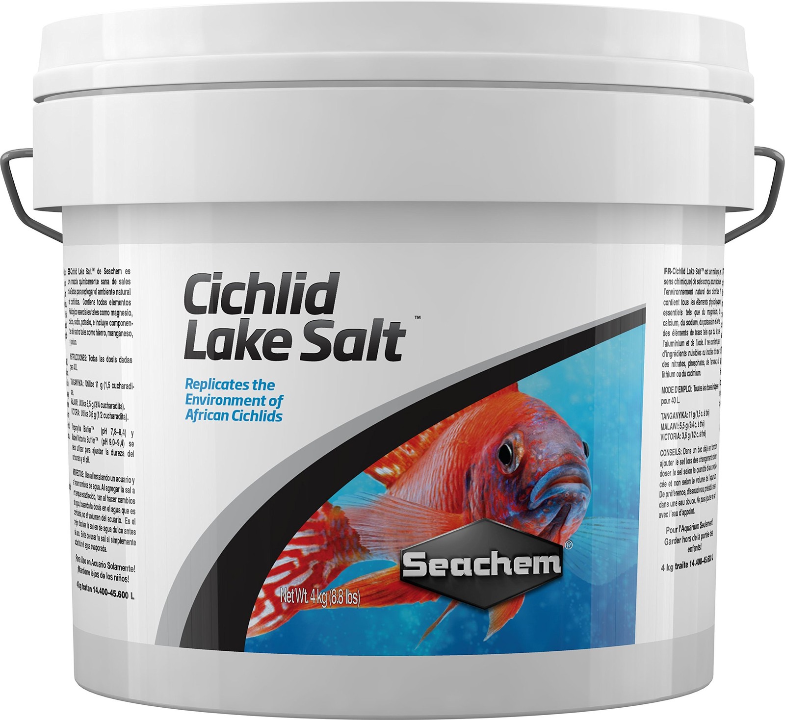 Seachem Cichlid Lake Salt 4kg / 8.8lbs - African Cichlid Aquarium Water