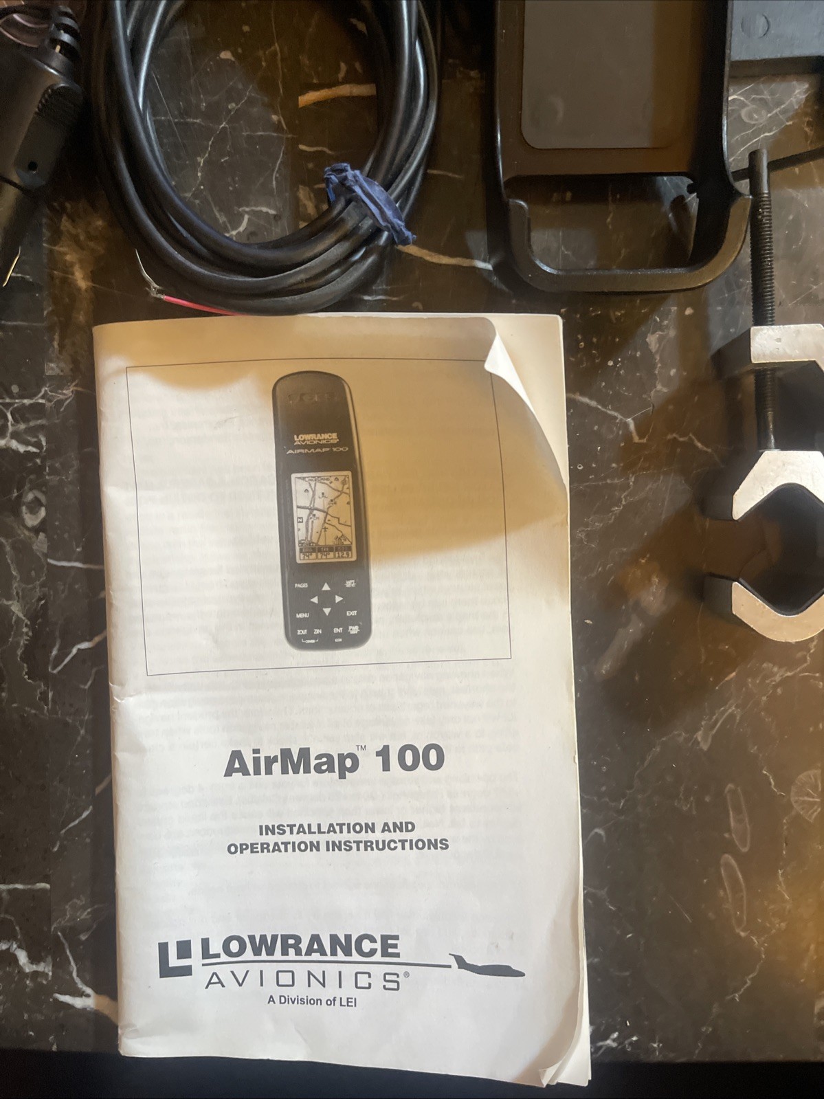 Lowrance Avionics AirMap 100 GPS System in Case