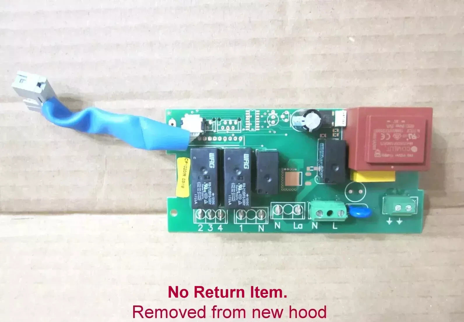 Genuine Bertazzoni Z200087 Range Hood Control Board 120V