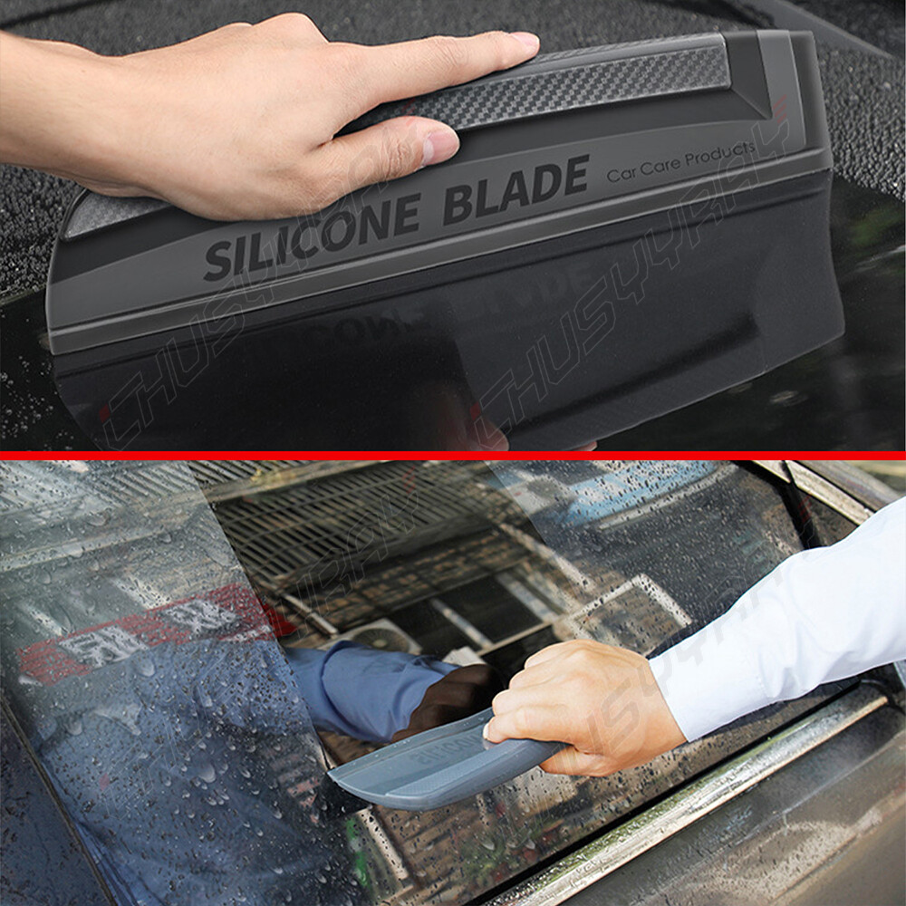 Car Silicone Water Wiper Scraper Blade Squeegee Vehicle Windshield Cleaner