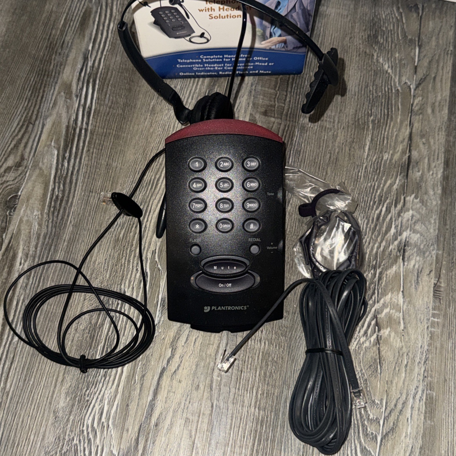 🌊 Plantronics T10 Telephone Single Line Hands-Free Convertible Headset System