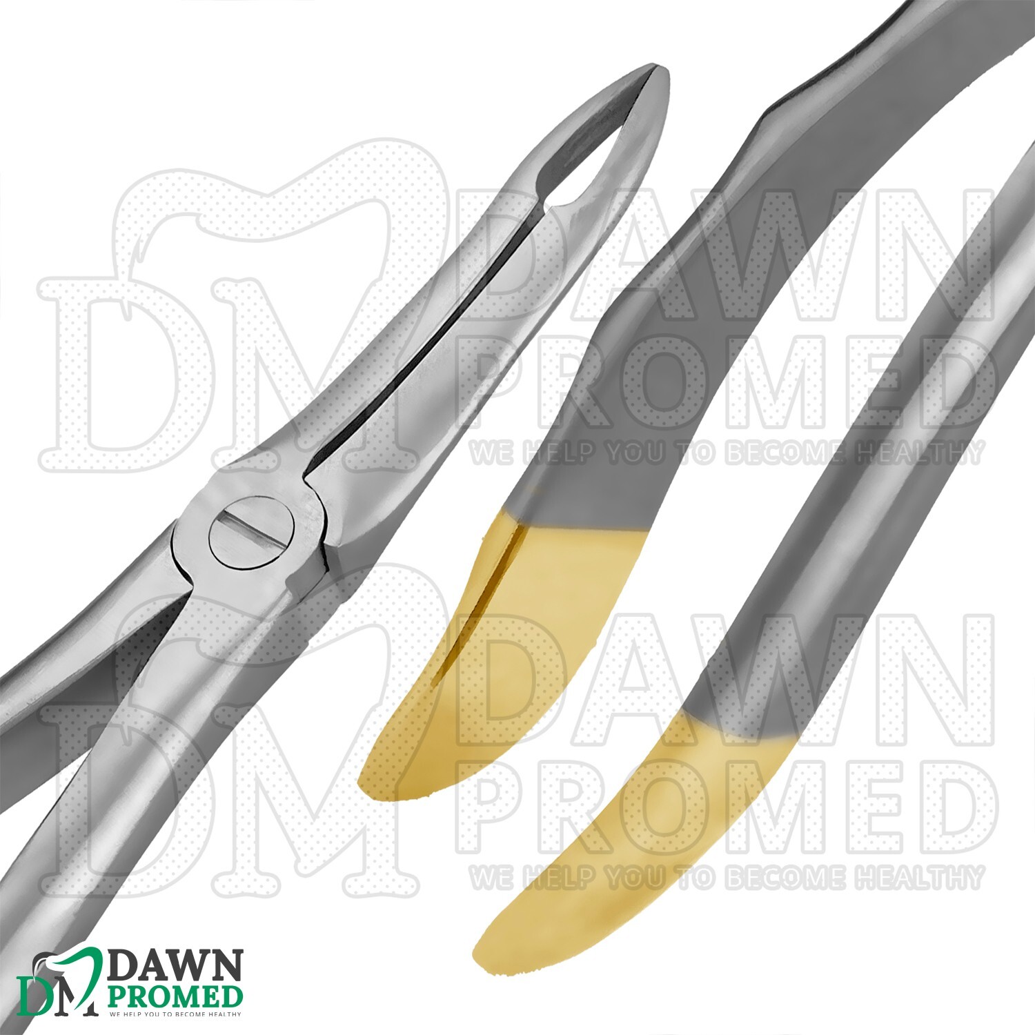4 Pcs TC Extracting Forceps Root Tip Set Dental Extraction Instruments German Gr