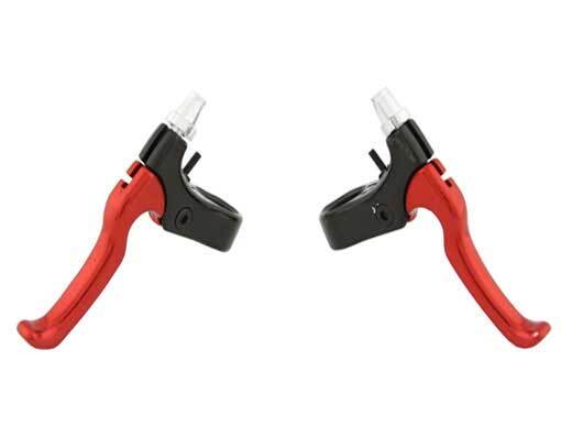 bike 408 Alloy Brake Lever Set Black/Red. for bicycle brake, bike brake