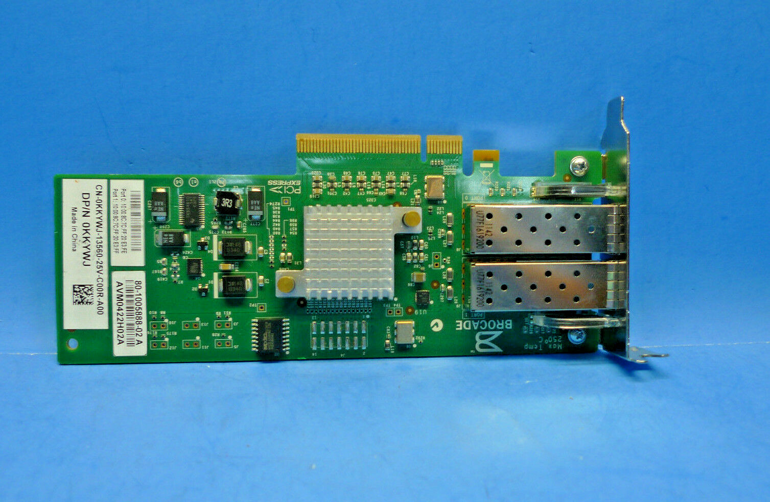 Genuine Dell Brocade 825 8GB Dual Port Fibre Channel HBA Card KKYWJ