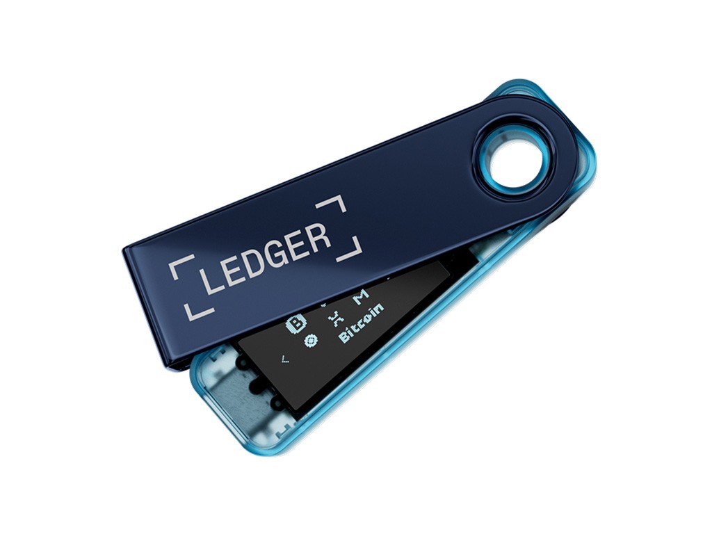 Ledger Nano S Plus, Hardware Wallet, Neptune Blue