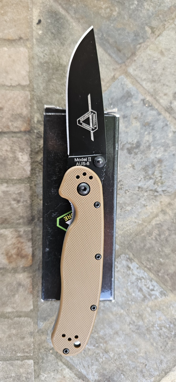 BRK Designed by ESEE Zancudo Framelock - BRKR1CBB Coyote Brown / Black Blade