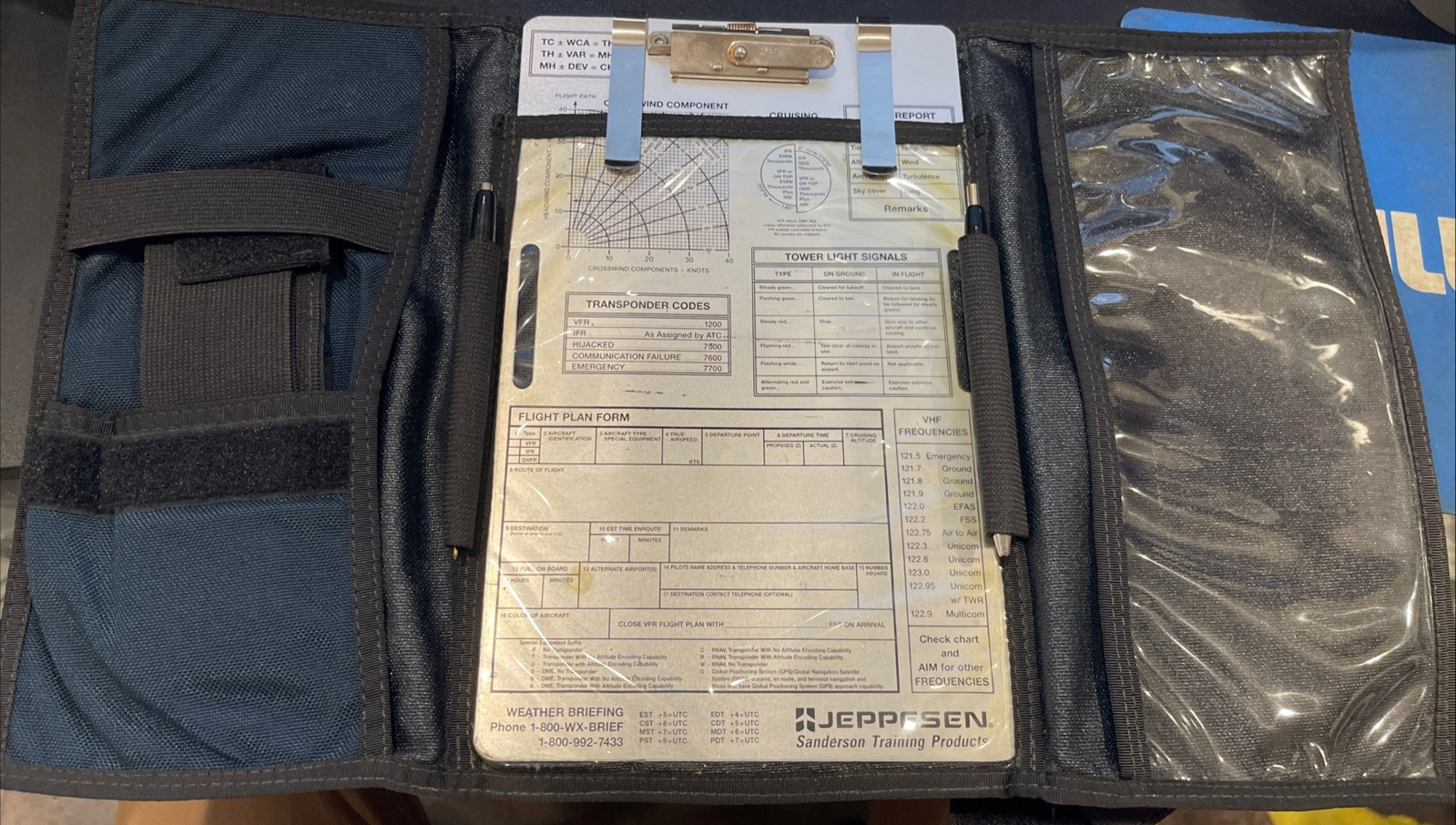Pilot Kneeboard Aviation Kneeboard in Organizer Pouch Jeppesen