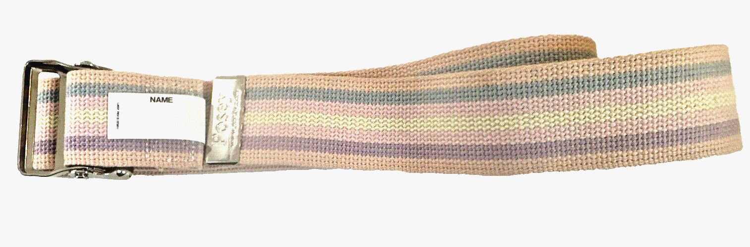 Posey 6531 Walking Belt/Patient Gait Belt, Pastel Stripe, 54"x2", new (NN)
