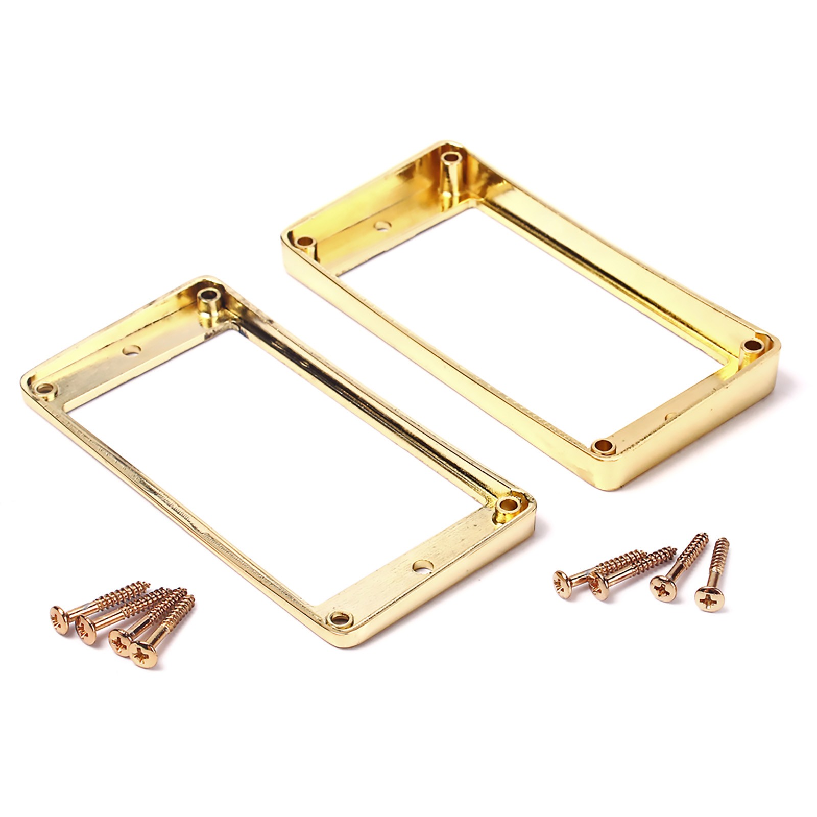 2pcs Zinc Alloy Gold Humbucker Pickup Ring Frame Set for Electric Guitar New