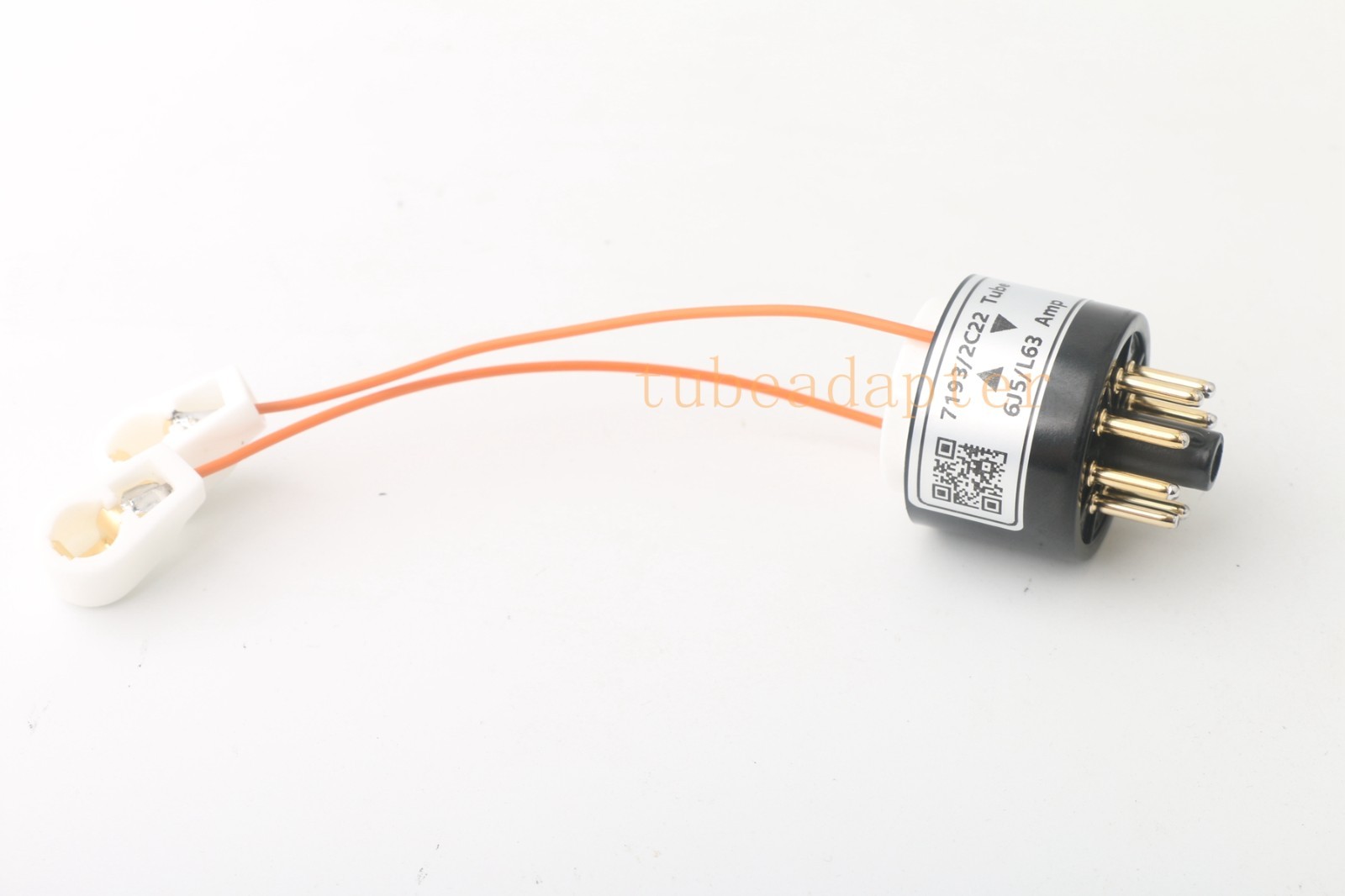 Pair 2pcs 6J5 L63(amp socket) to 7193 2C22 tube converter adapter