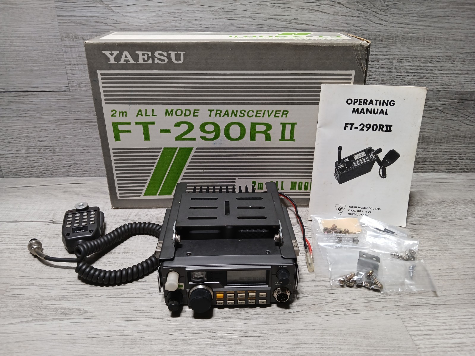 YAESU FT-290R II 2M Transceiver With MH-15 C8 Microphone & Original Box