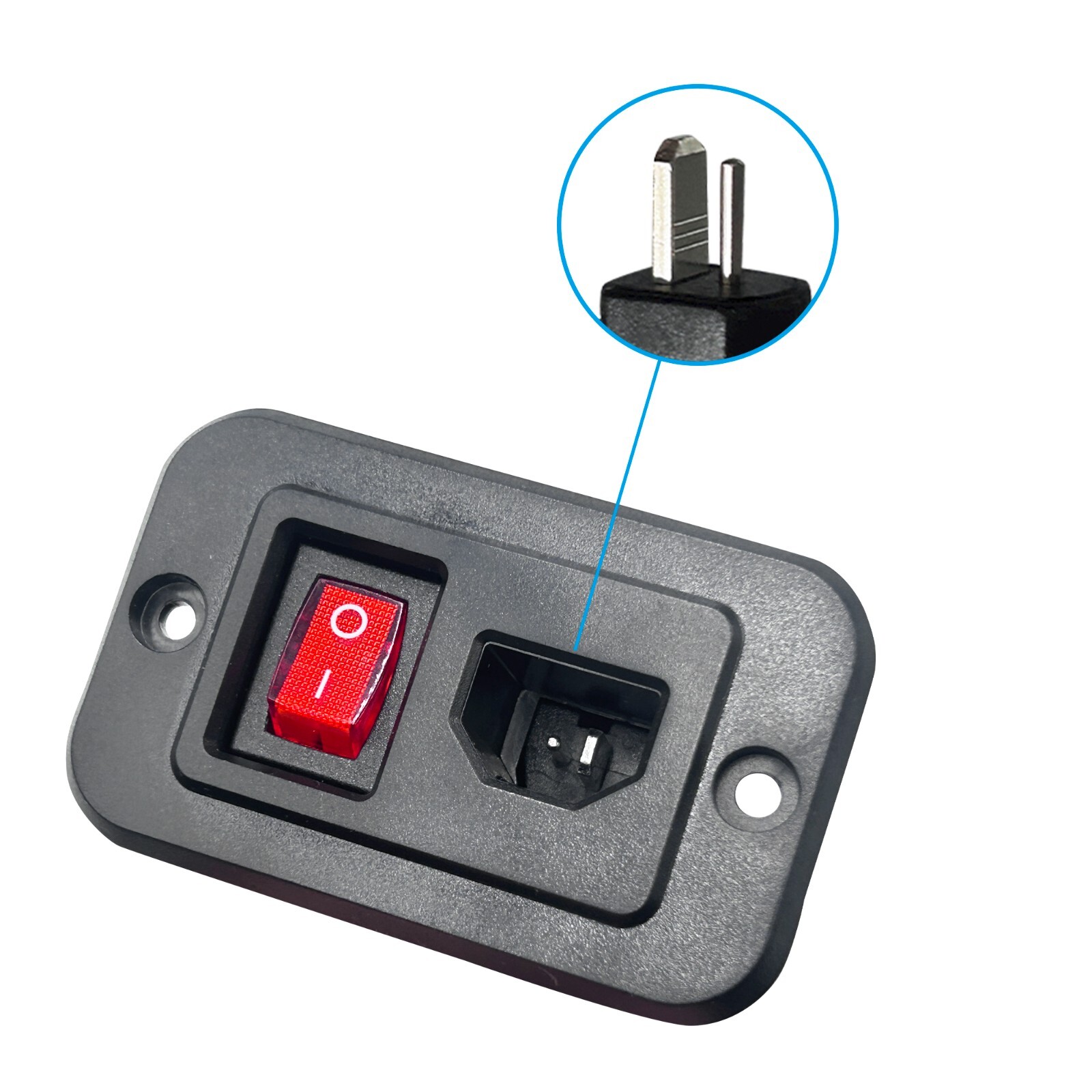 Fixed DC Power Socket for Power Recliner Sofa Lift Chair Replacement with Switch