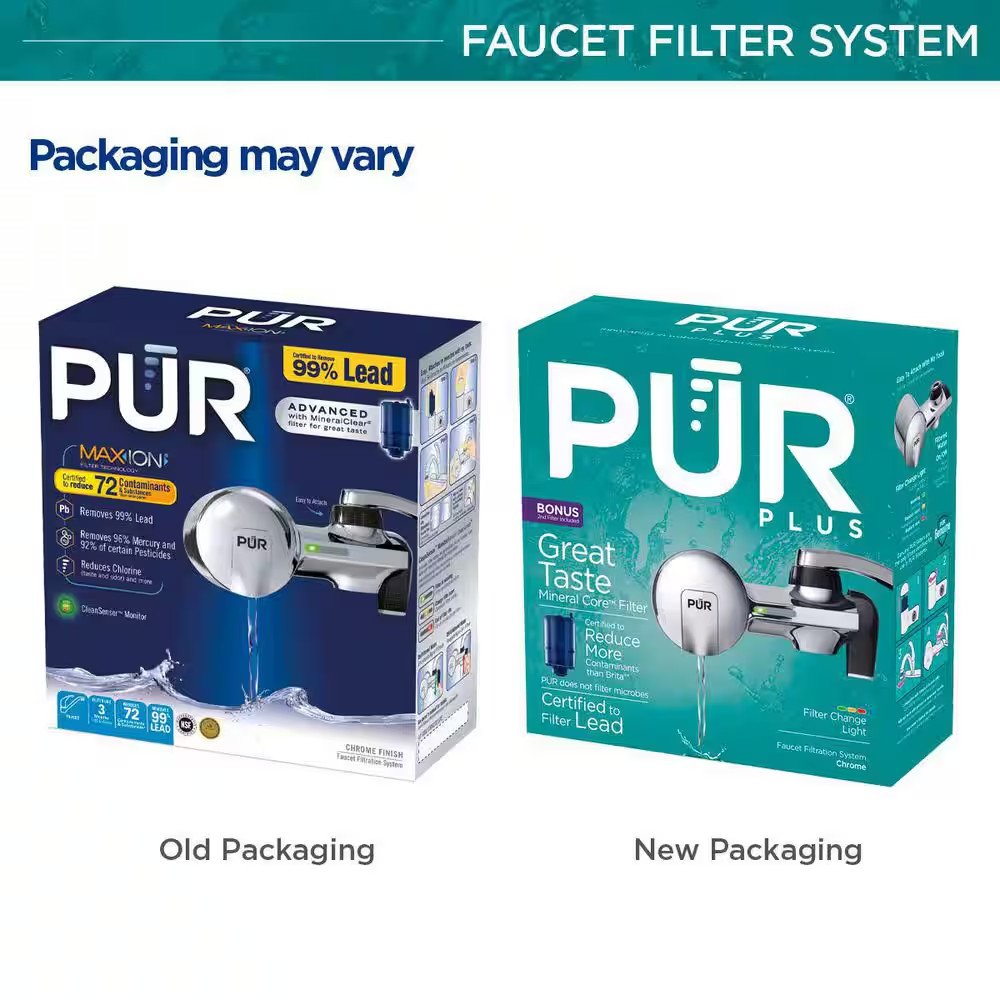 PLUS Faucet Mount Filtration System, Chrome
