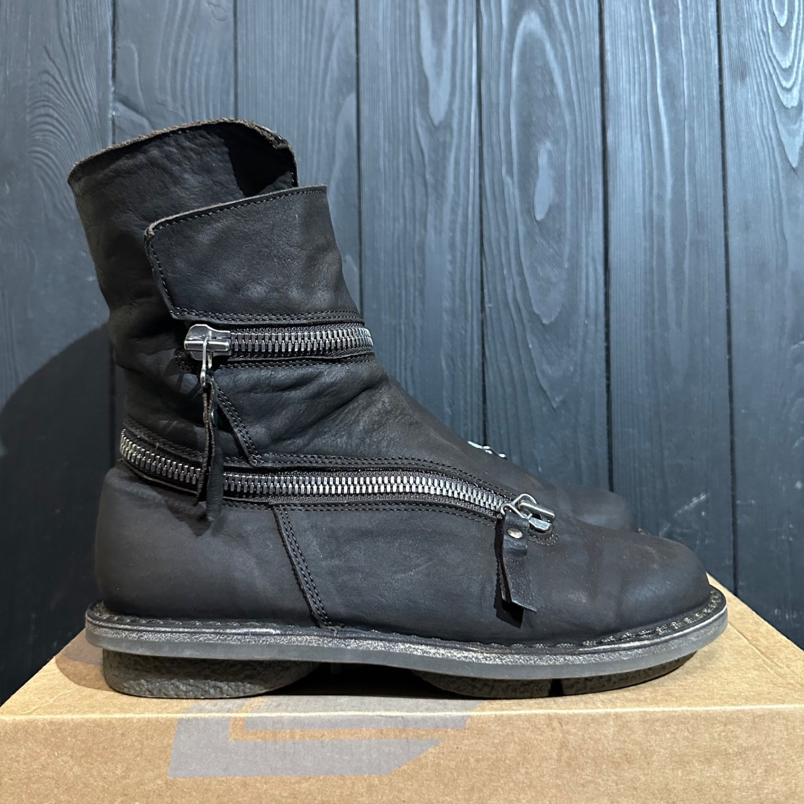 TRIPPEN HELIX WRAP ZIP Ankle Leather Brown Boots Size 39