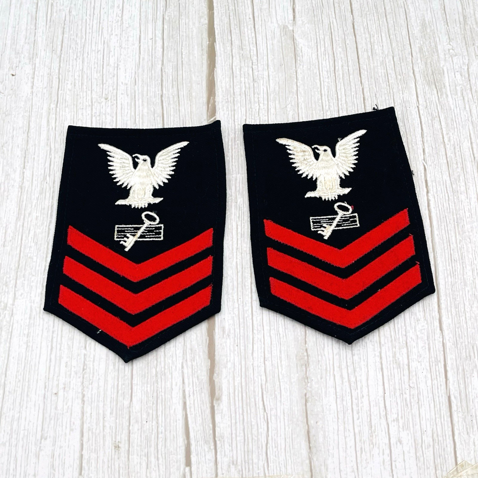 U.S Navy Petty Officer 1st Class Disbursing Clerk Rate Set of 2 Never Issued