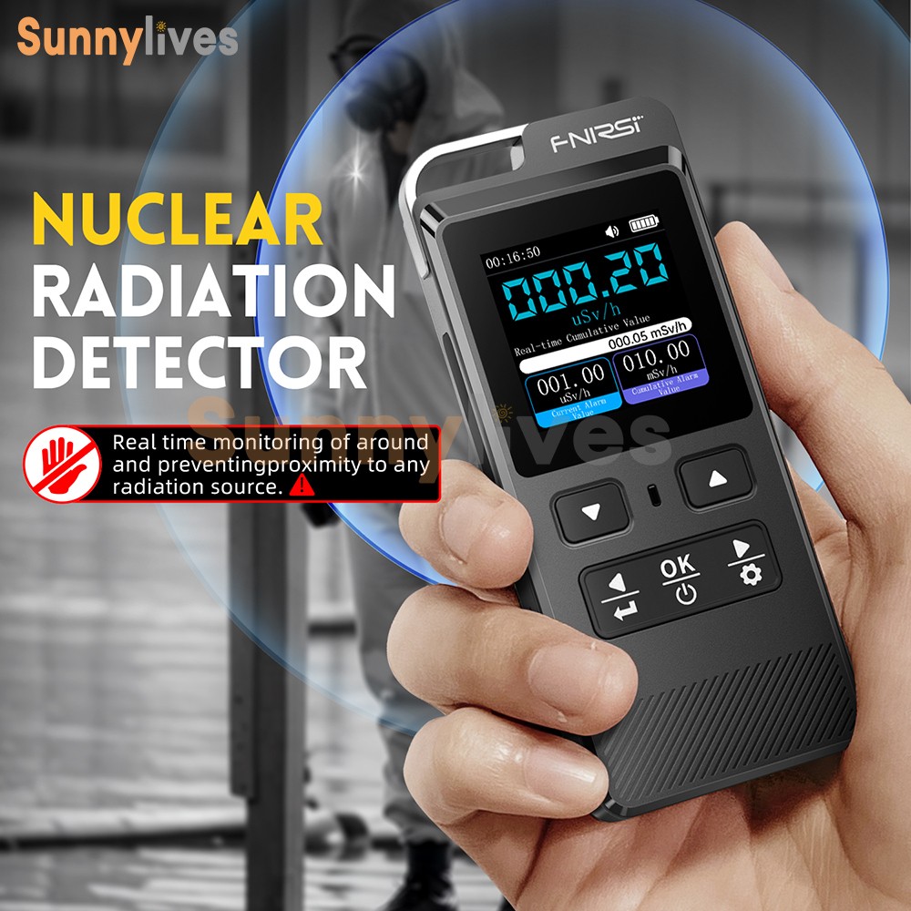 FNIRSI GC-02 Nuclear Radiation Detector Geiger Counter X-Ray γ-Ray Monitor Test