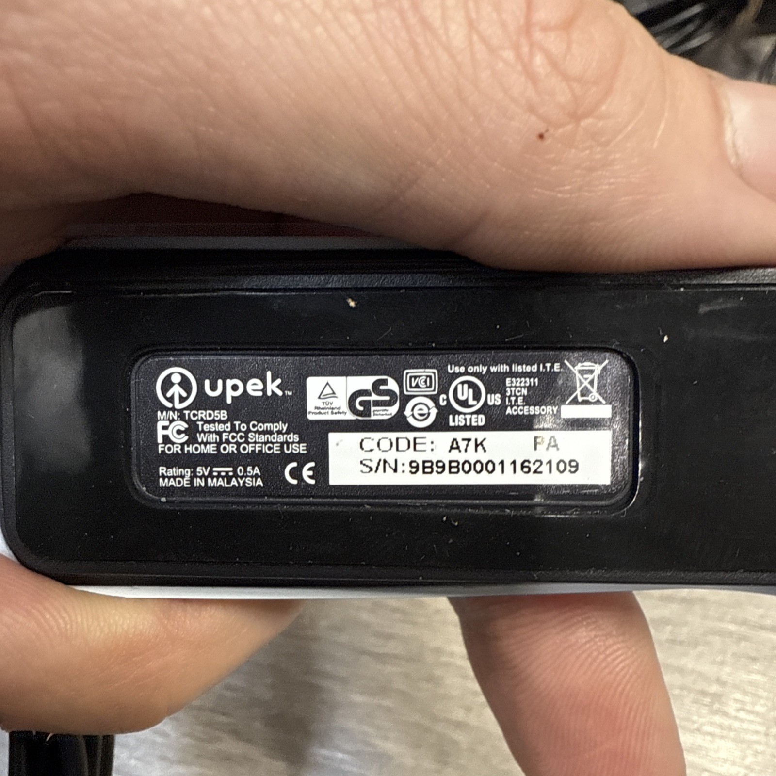 Upek Eikon Solo TCRG5B Fingerprint Scanner Reader (NO SOFTWARE) Bundle Lot