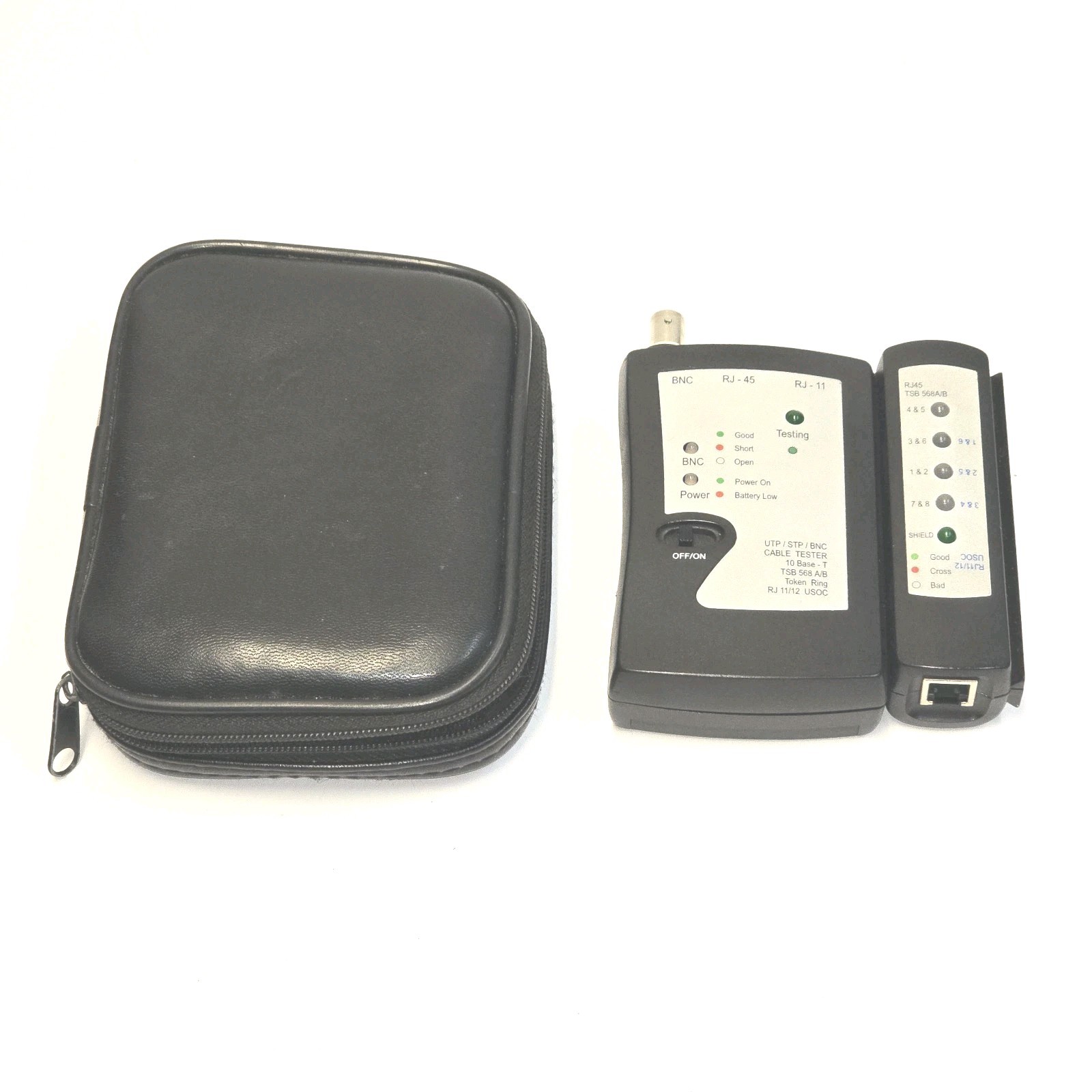 Patch Cable Tester with Remote Network Cable Tester Tool RJ45/RJ11