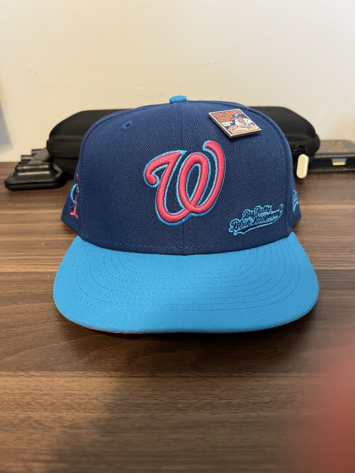 NEW ERA WASHINGTON NATIONALS BIG LEAGUE CHEW BLUE RASPBERRY FITTED