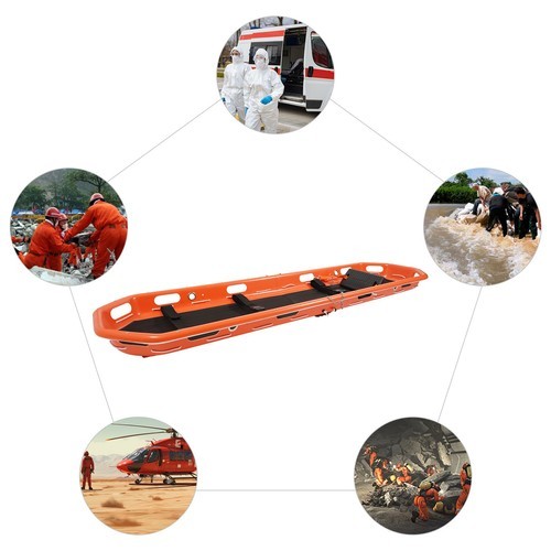270kg/595.25lbs Rescue Basket Stretcher Basket Emergency Stretcher w/ Lift Sling