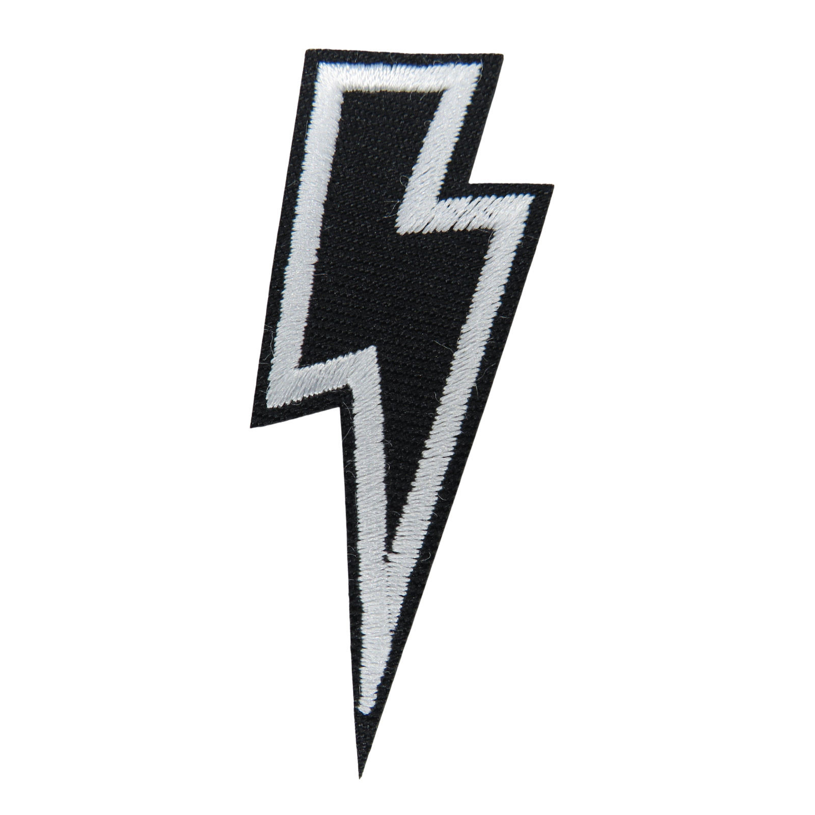 Flash patch black and white patch iron on patch biker punk patch iron on