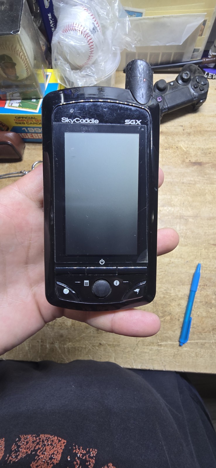 black SkyCaddie SGX handheld golf GPS rangefinder